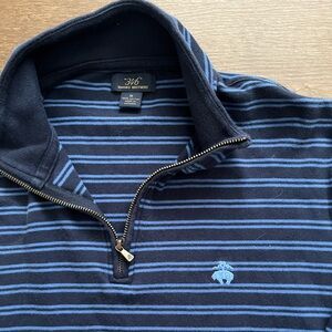 Brooks Brothers striped 1/4 zip size medium